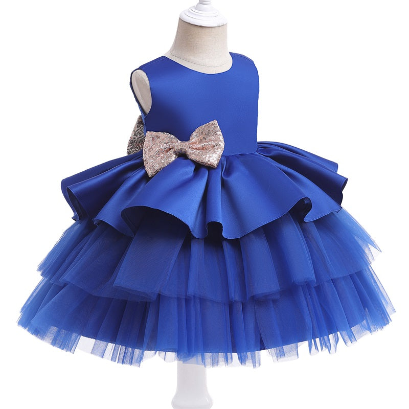 Robe bebe mariage bleu