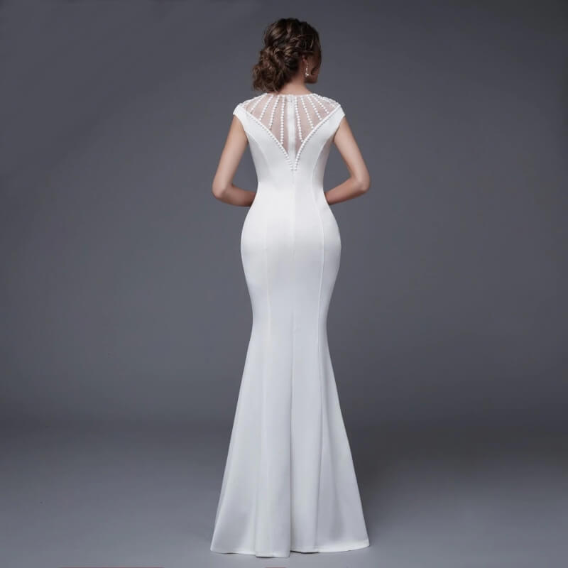 Robe blanche bal lycee