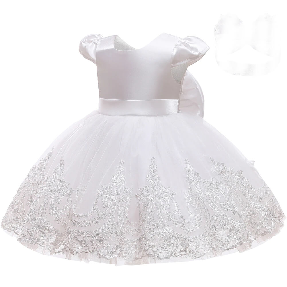 Robe blanche bebe fille ceremonie