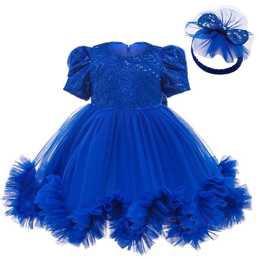 Robe ceremonie bebe bleu