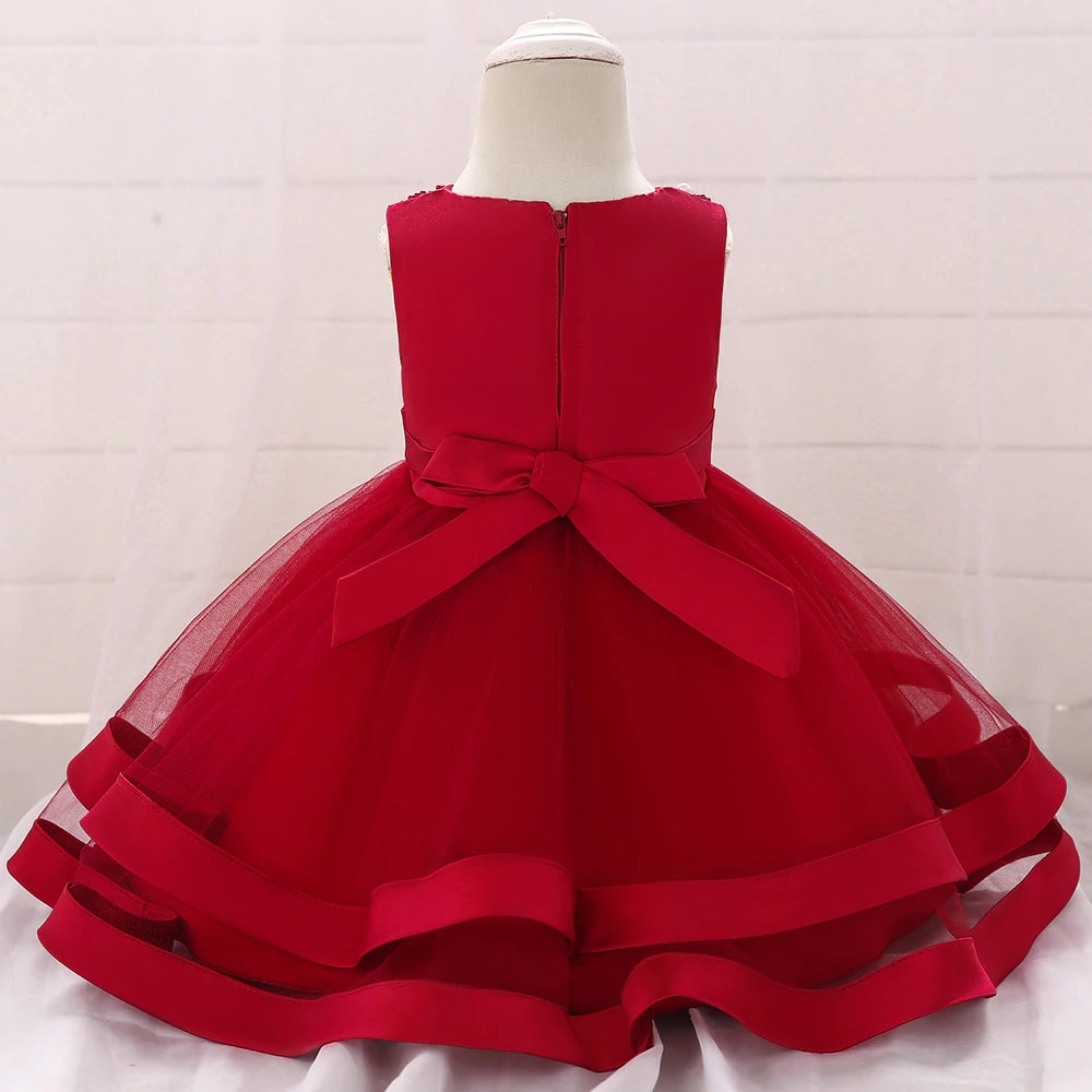 Robe ceremonie rouge nouveau nee