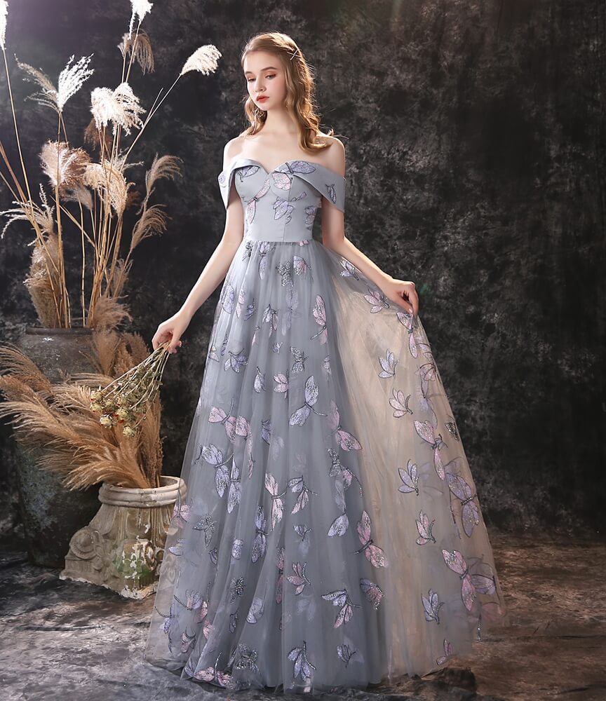 Robe de bal tulle mi longue