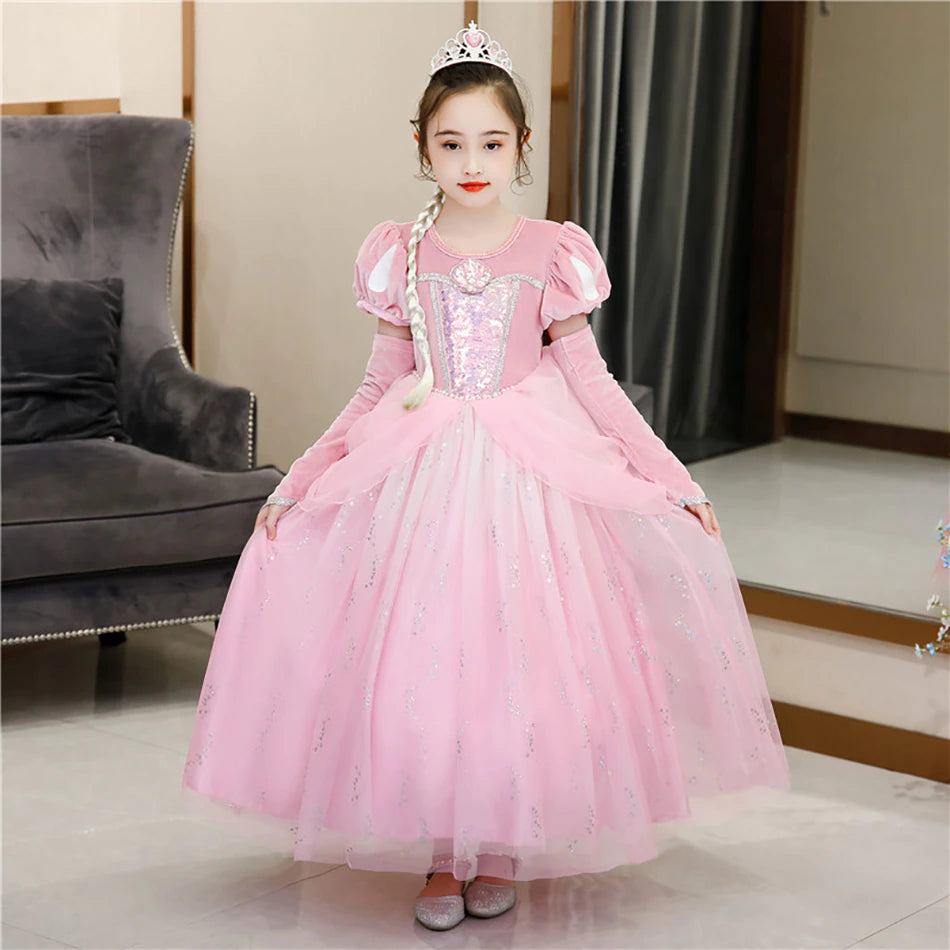 Robe de princesse avec couronne