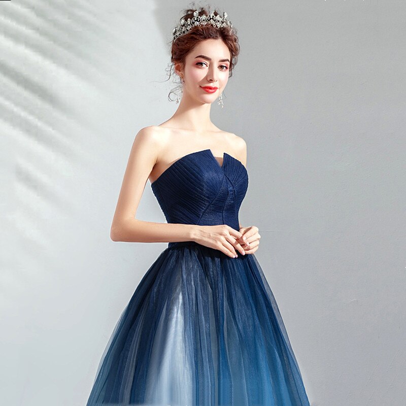 Robe evenement bleu nuit