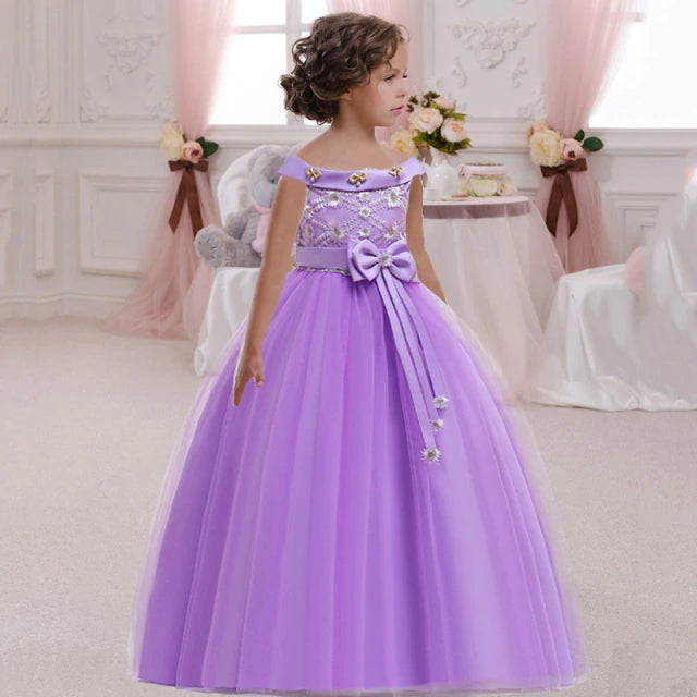 Robe Fille d'Honneur Violette