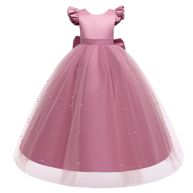 Robe Petite Fille Mariage Rose Robe Rose Pale Fille Robe De