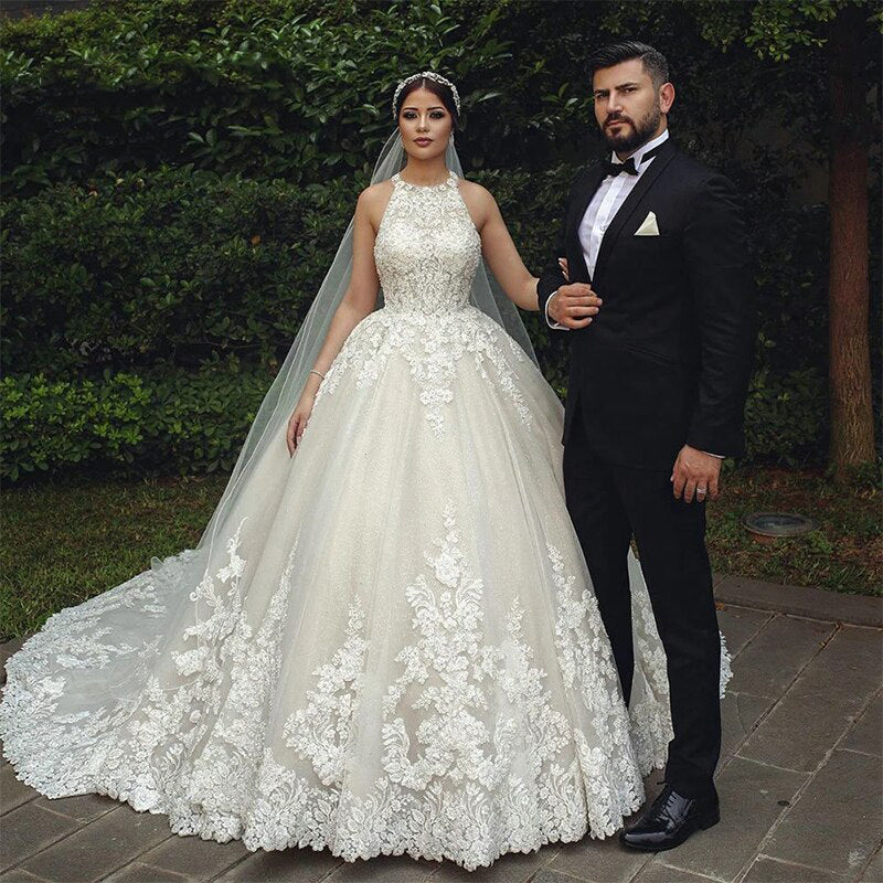 Robe mariage femme dentelle longue