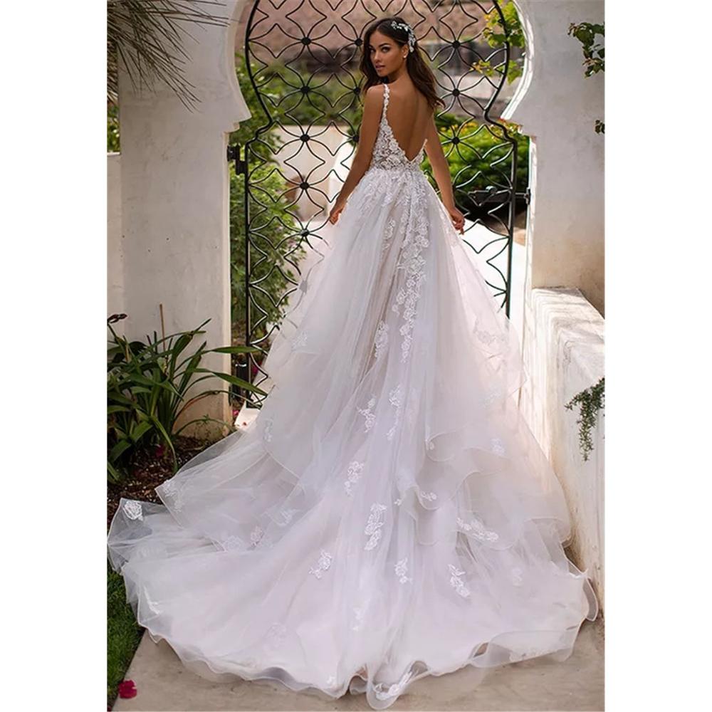 Robe mariage femme princesse dos v