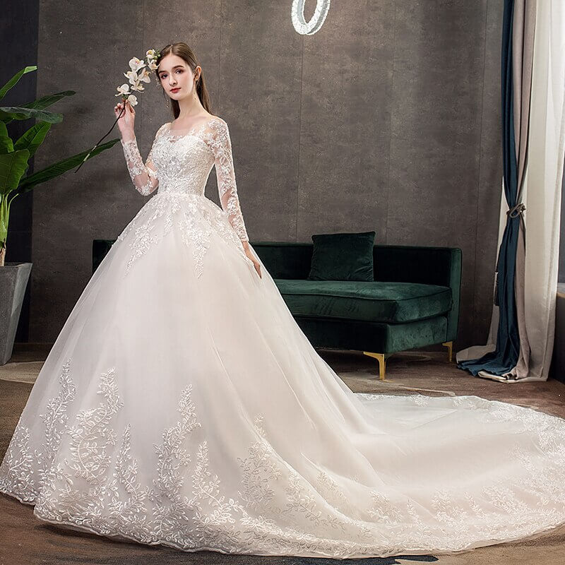 Robe mariage longue princesse