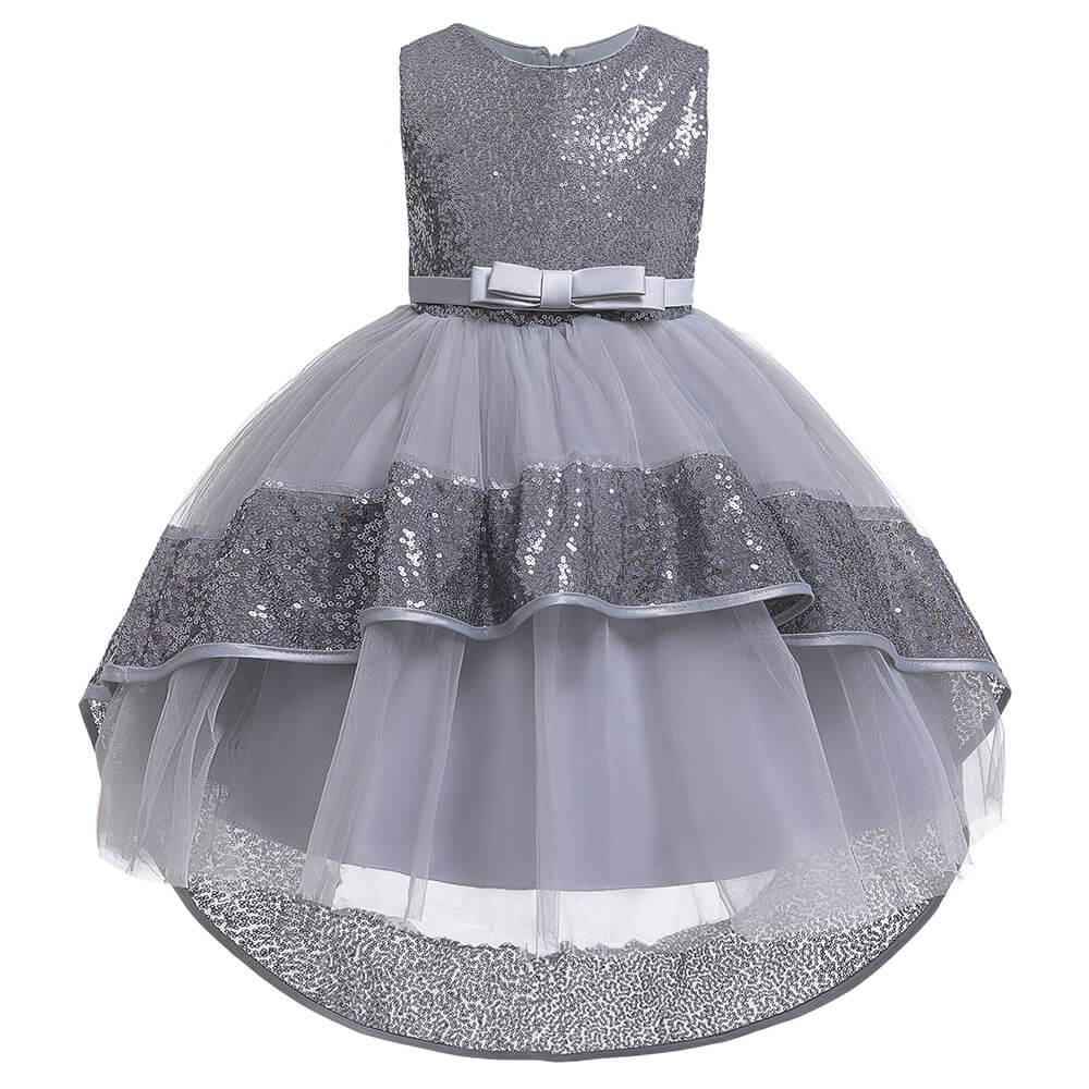 Robe princesse argentee