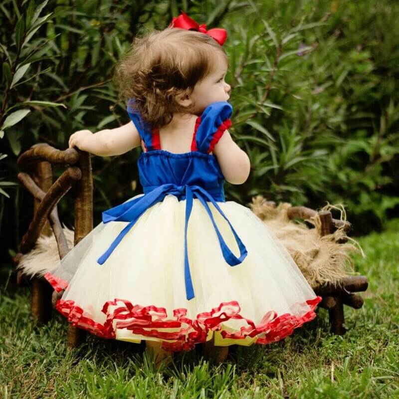 Robe princesse bebe jaune