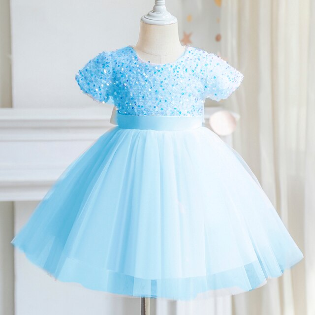 Robe princesse bleu ciel