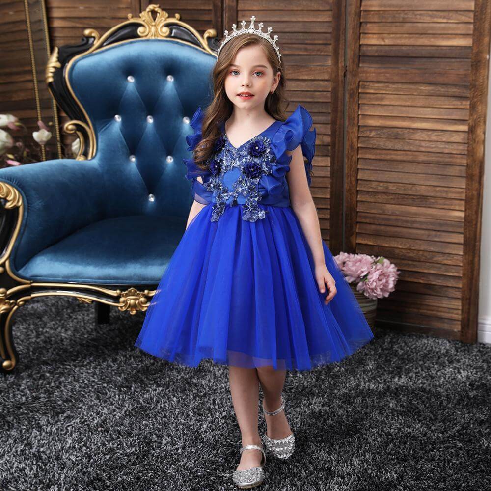 Robe Princesse Bleu Foncé - Main Image
