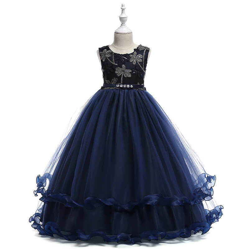 Robe princesse bleu nuit