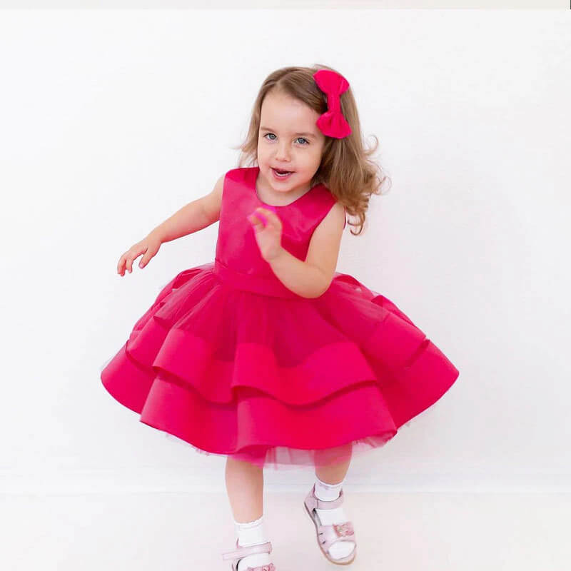 Robe princesse rouge bébé