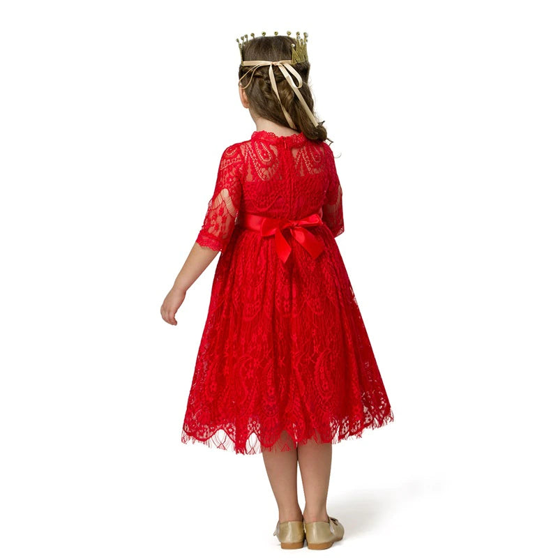 Robe princesse rouge