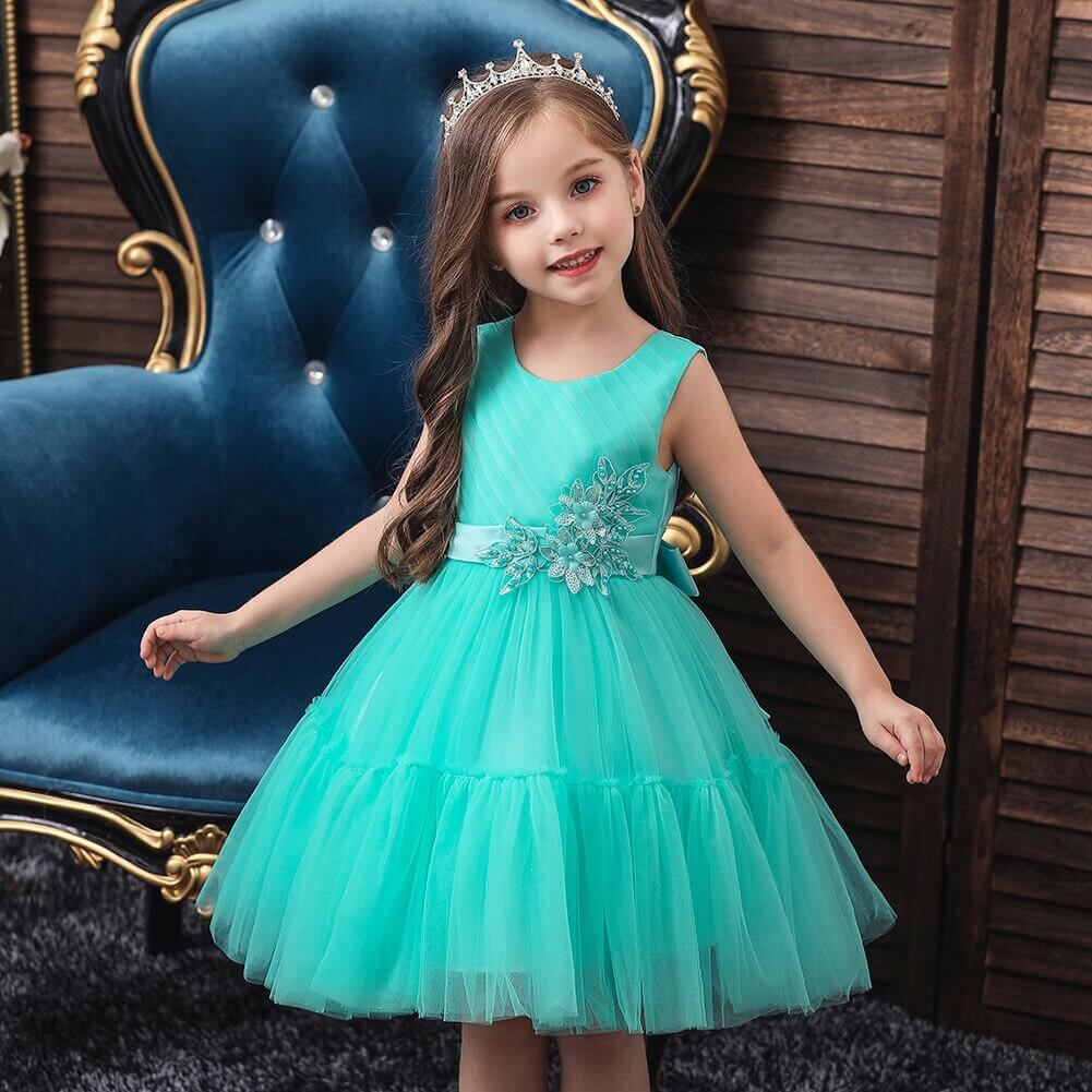 Robe princesse turquoise