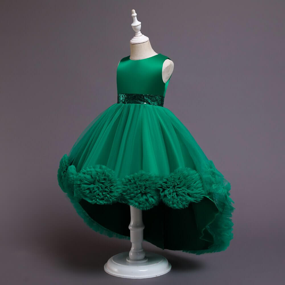 Robe princesse verte fille