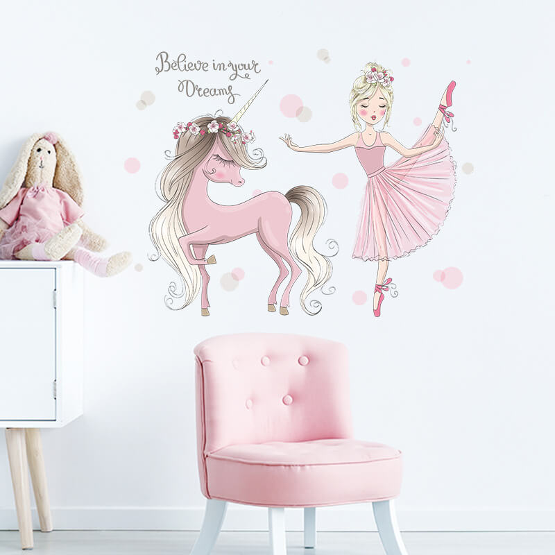 Sticker licorne chambre