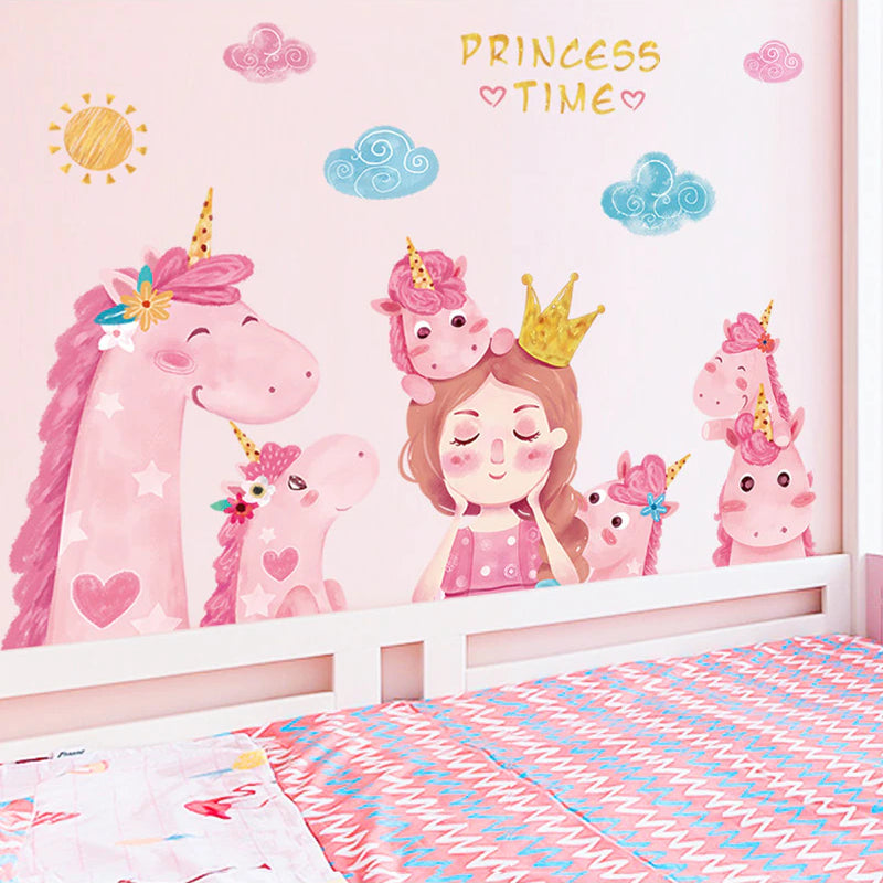 Stickers chambre fille feerique