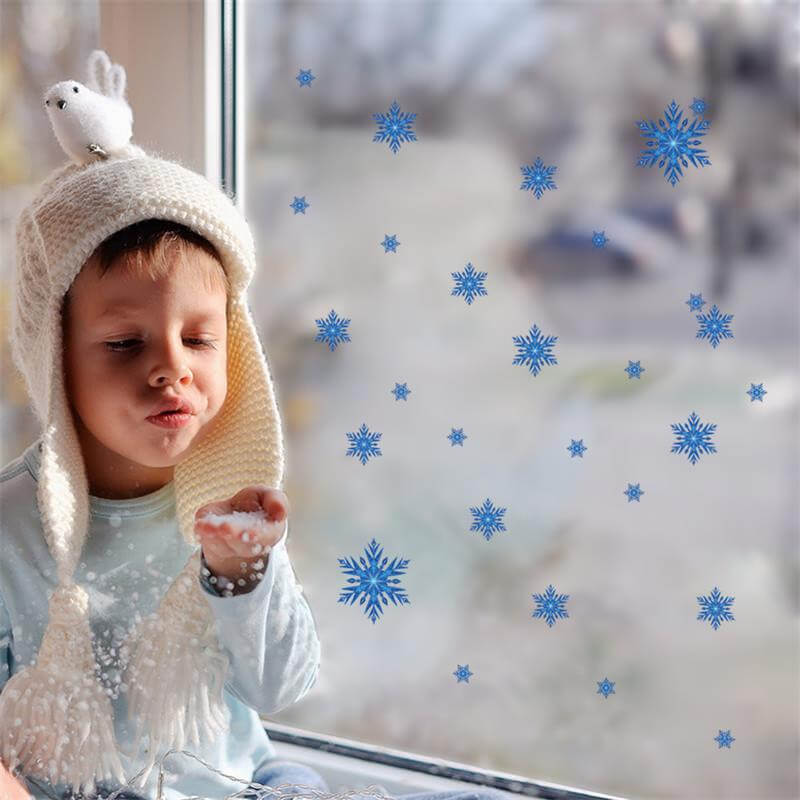 Stickers flocons fenetre