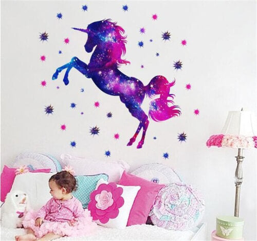 Stickers licorne fille