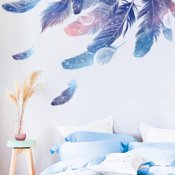 Stickers muraux plume