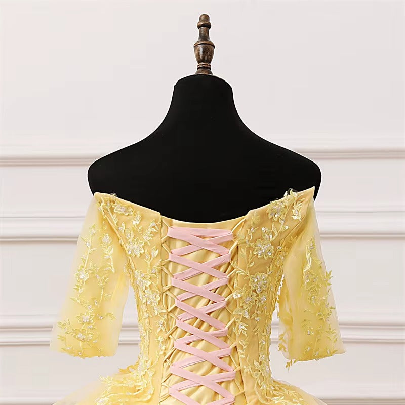 Robe Princesse Femme Or