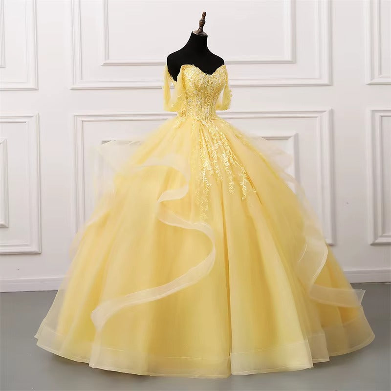 Robe Princesse Femme Or