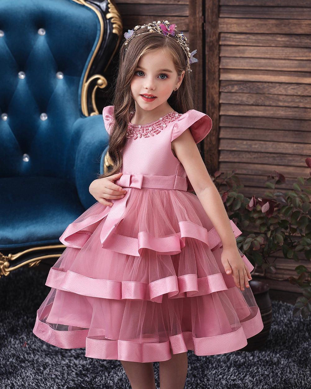 Robe Bébé Fille Rose Pale