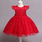 Robe Rouge Bordeaux Bébé Fille