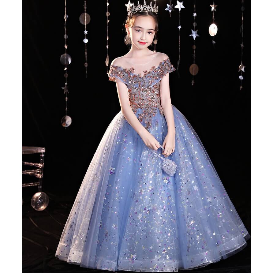 Costume princesse bleu