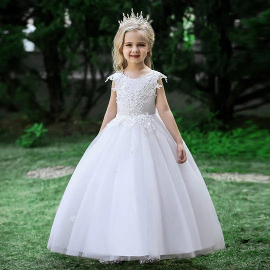 Robe princesse enfant blanche