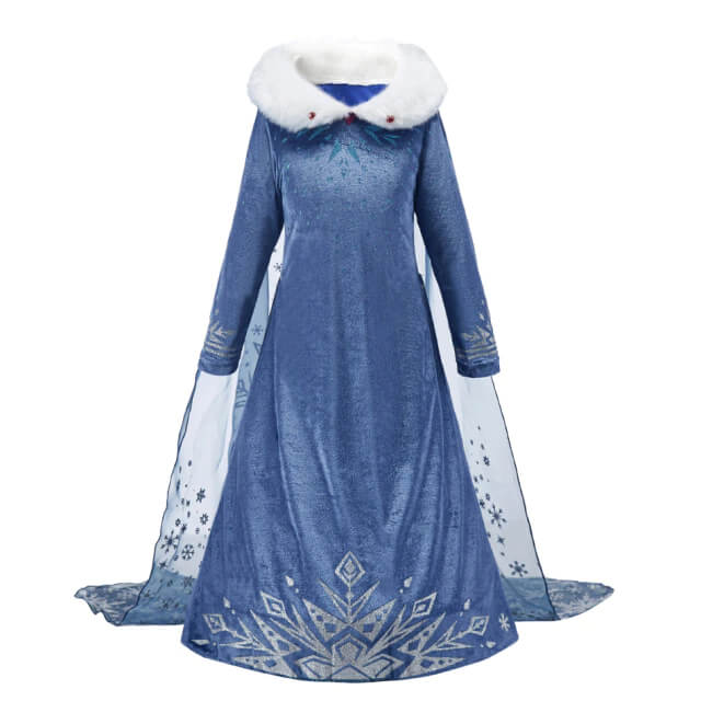 IWEMEK Costume de reine des neiges pour fille Elsa robe de princesse IWEMEK Costume de reine des neiges pour fille Elsa robe de princesse