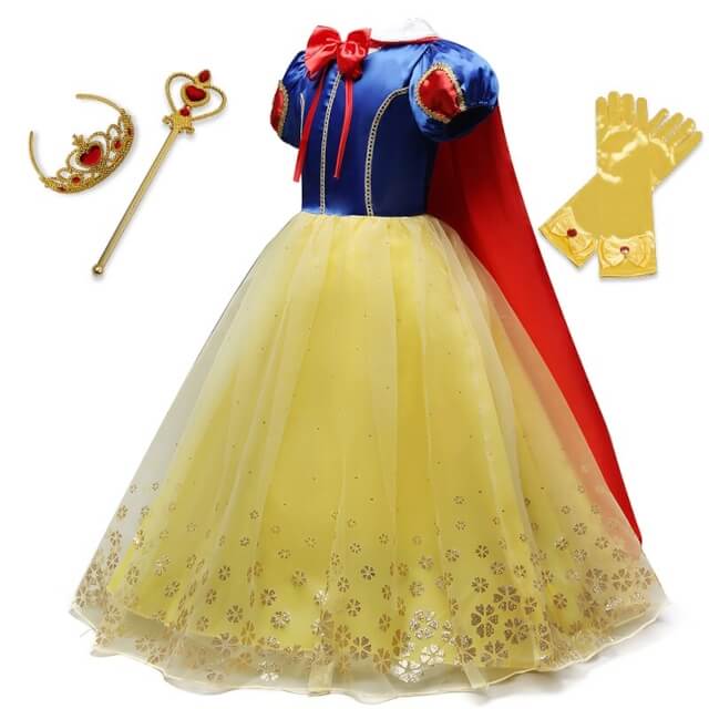 Robe de Princesse Fille Blanche Neige