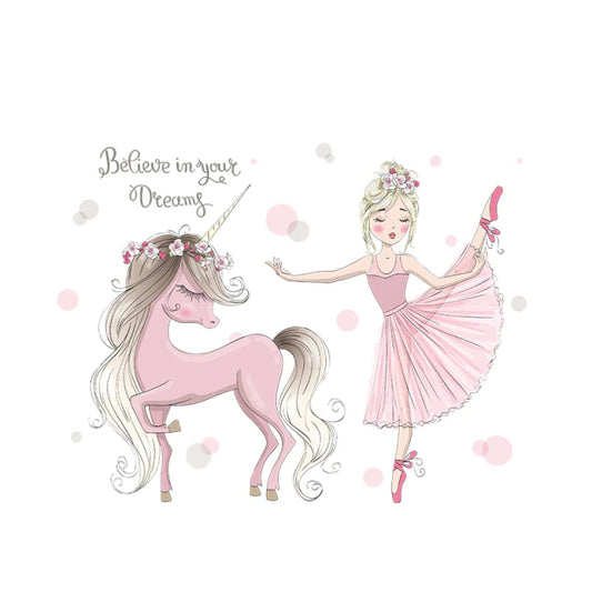 Autocollant licorne chambre