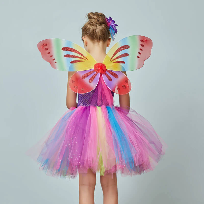 Robe de princesse pour petite fille 2-10 ans, déguisement de fée