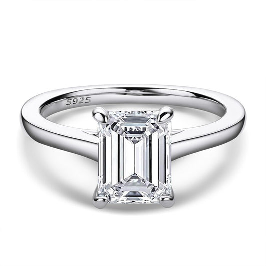 Bague diamant solitaire princesse