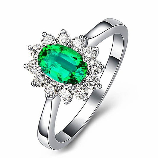 Bague emeraude mariage