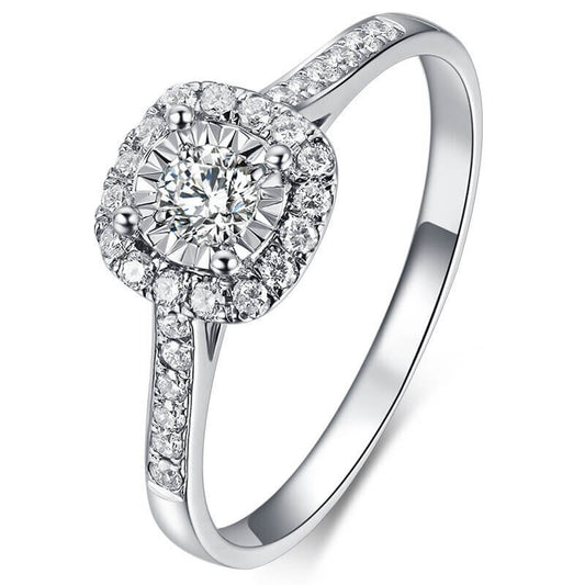 Bague solitaire princesse