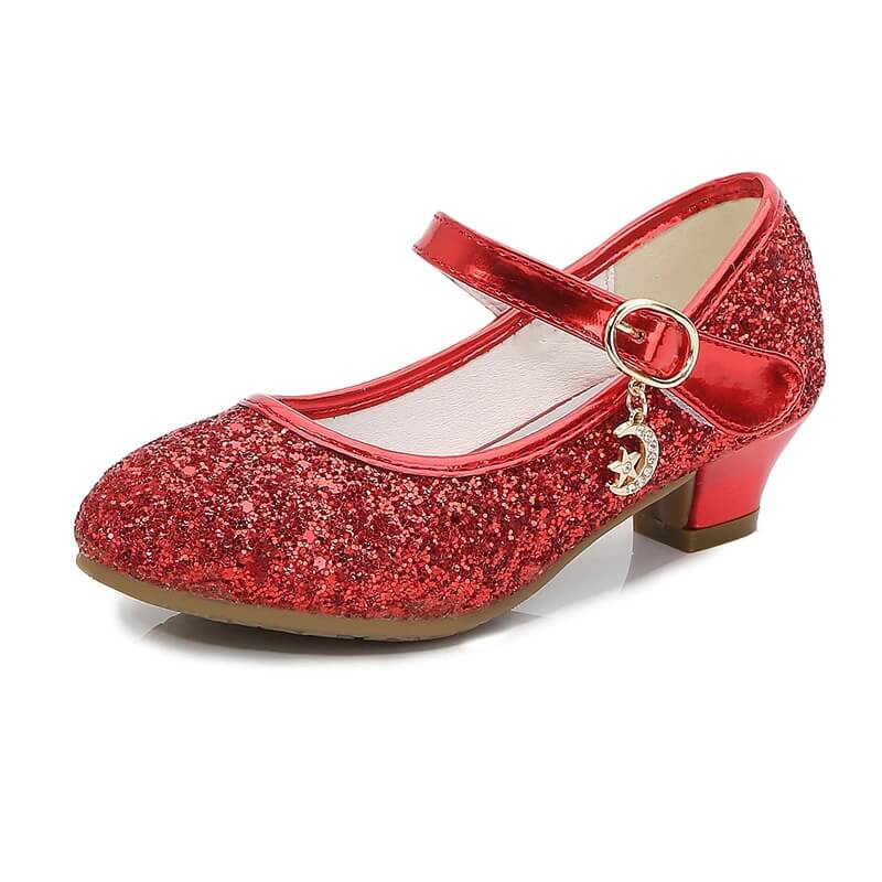 Chaussure fille rouge paillette