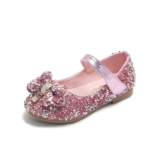 Chaussure rose paillette fille