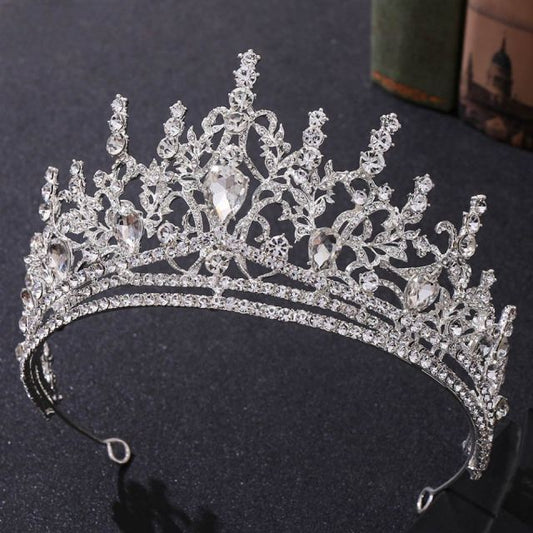 Ab Strass Tiare et couronnes pour femmes Crystal Queen Crown Couronne d' anniversaire pour filles Couronne de mariage