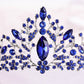 Cristal couronne bleu