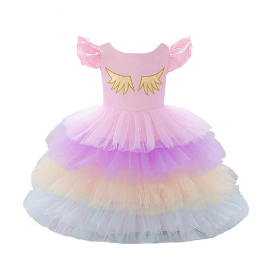 Deguisement princesse rose petite fille