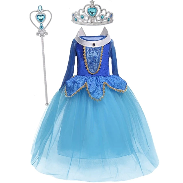 Robe Princesse Fille, Déguisement Princesse avec Couronne, Collier Ensemble | Cadeau pour Fille, Jupe Tulle Longue pour Anniversaire, Cosplay et Fête de Mariage Robe Princesse Fille, Déguisement Princesse avec Couronne, Collier Ensemble | Cadeau pour Fille, Jupe Tulle Longue pour Anniversaire, Cosplay et Fête de Mariage