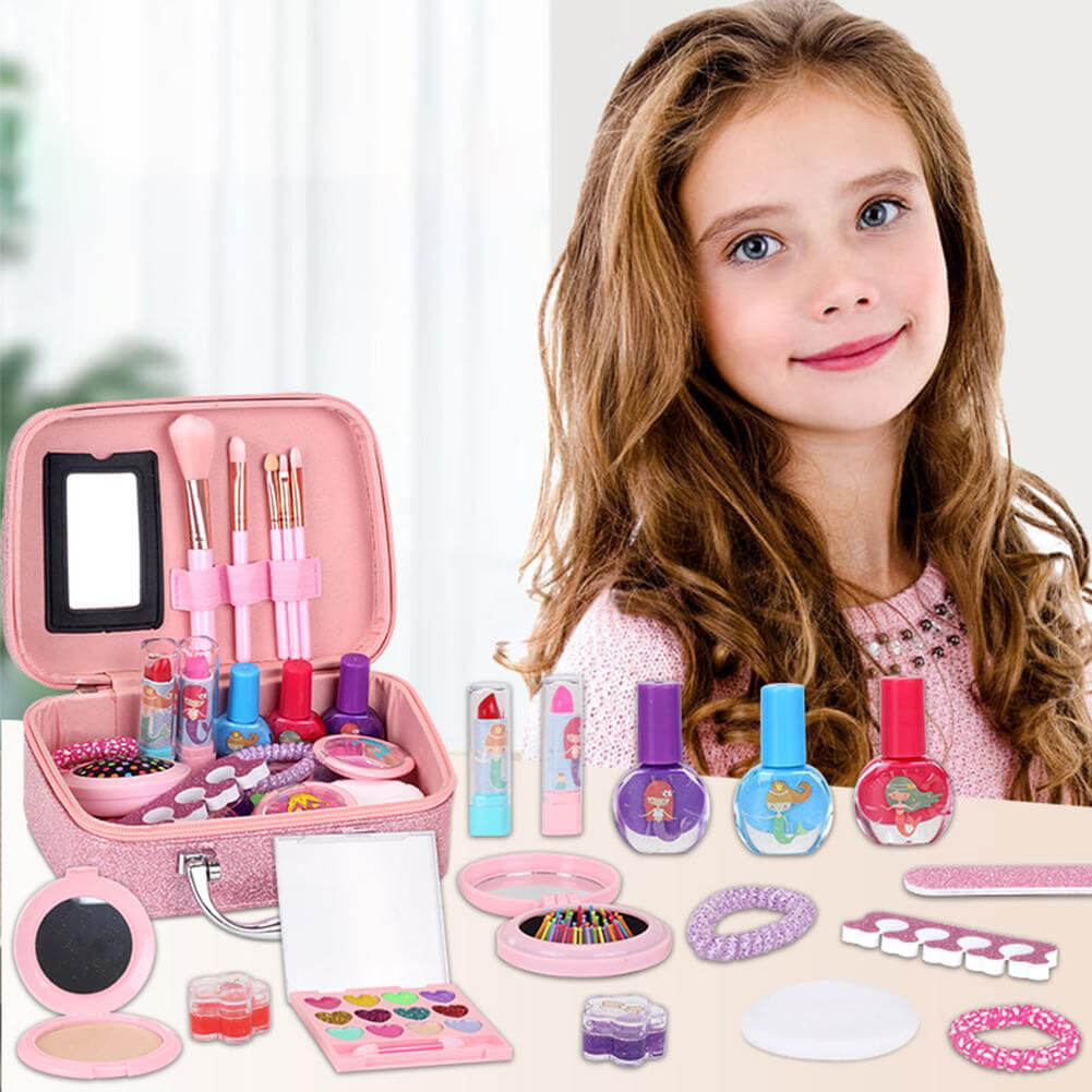 Kit maquillage sirène avec pinceau et éponge fille : Deguise-toi, achat de  Maquillage
