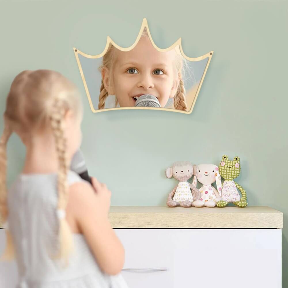Miroir couronne petite fille