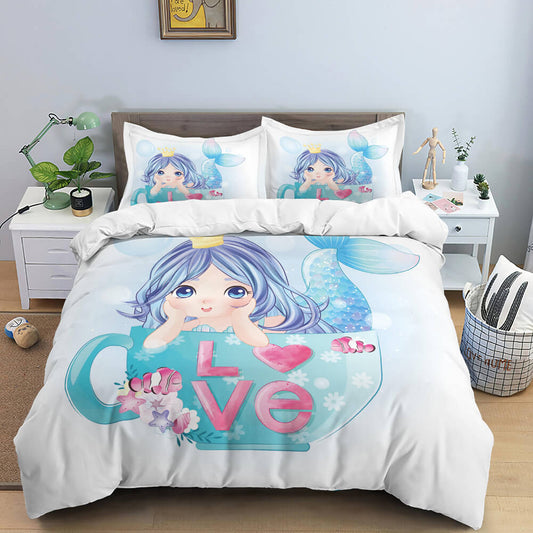 Parure de lit petite sirene