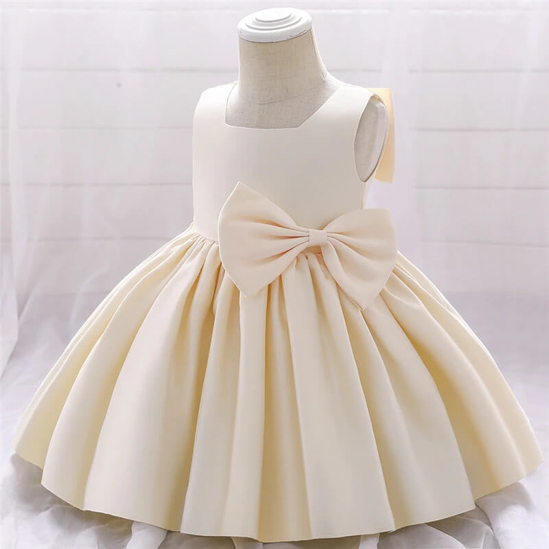Robe Bébé Mariage Beige